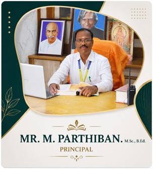Mr. M. Parthiban M.Sc., B.Ed. - Principal
